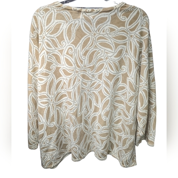 Studio Works Abstract Print Scoop Neck Sweater Sz 3X - Picture 2 of 11